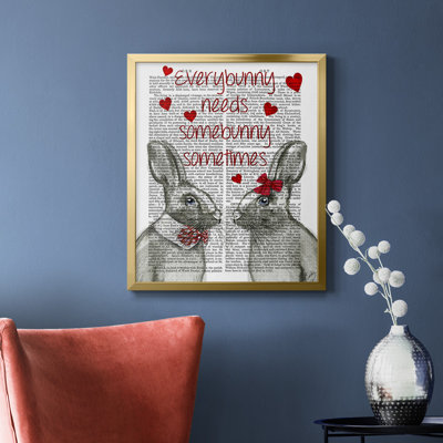 Toile encadrée de qualité supérieure Everybunny - prête à être accrochée