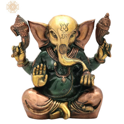 Ganesha avec grandes oreilles en laiton