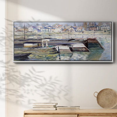 La seine à Asnières, 1873 02 - Reproduction sur toile flottante