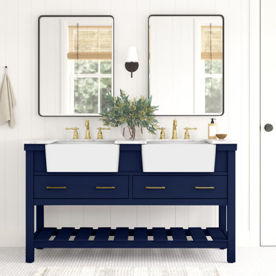 Ensemble de meuble-lavabo double 60 po Pelaghia