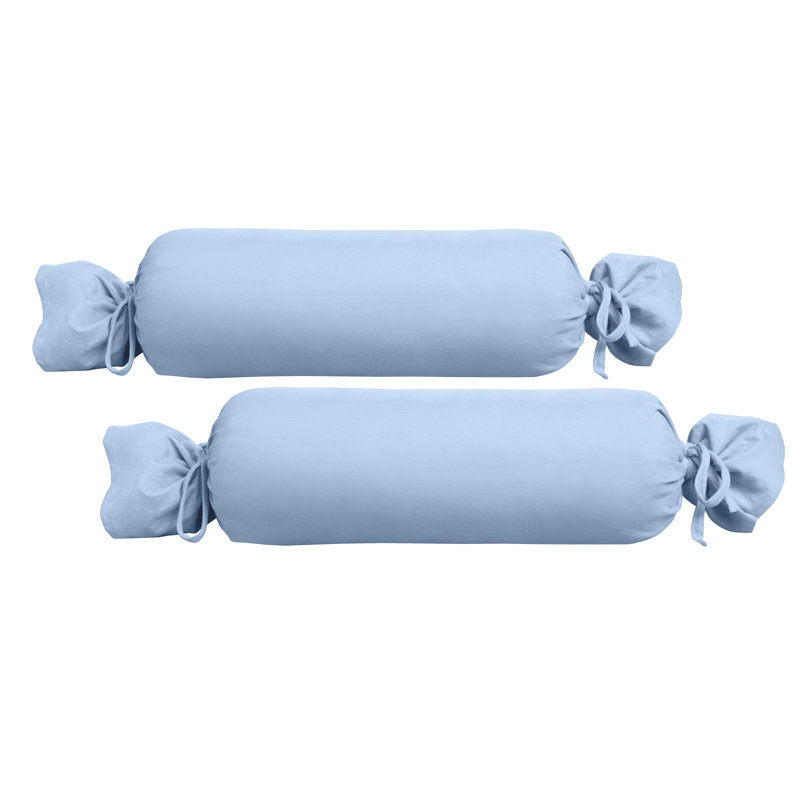 Bolster Pillow Cover, Ice Blue, 15cm x 40cm