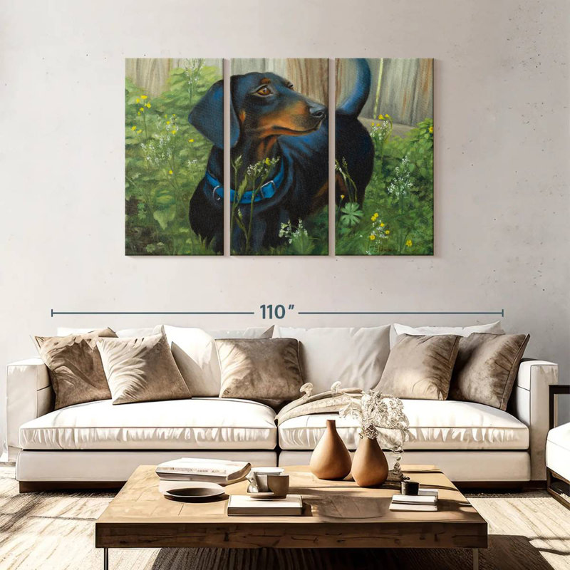 Brampt Dachshund, 48" H x 74" W