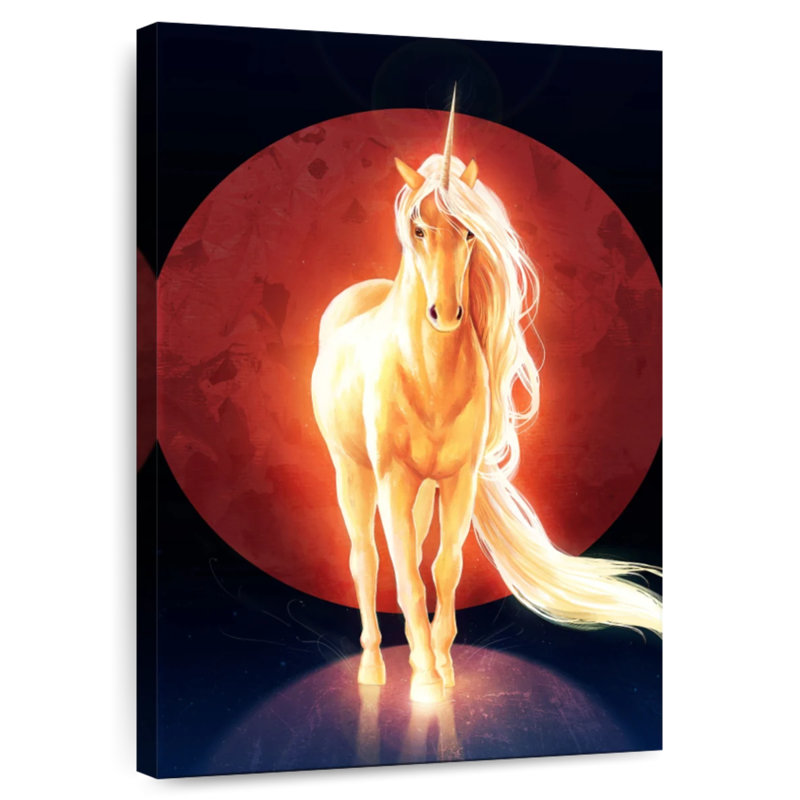 Brampt The Last Unicorn, 51" H x 34" W