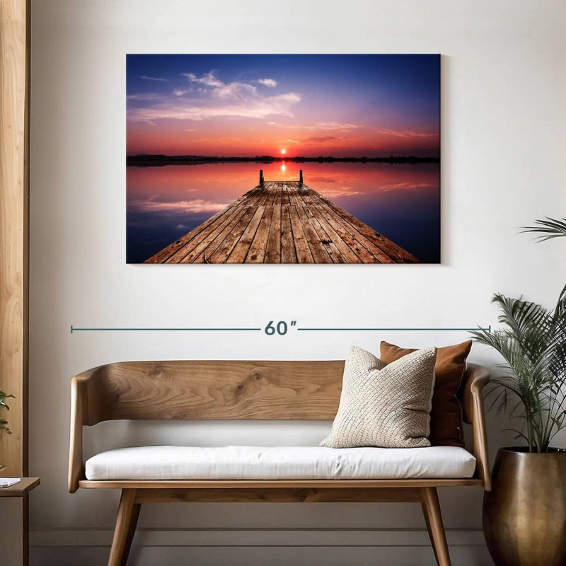 Alvord Sunset Lake Dock, 30" H x 45" W