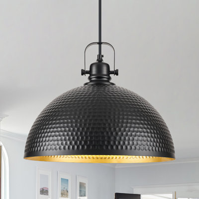 1-Light 16 " Large Dome Industrial Dining Pendant Light