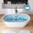 63" x 30" Freestanding Tub Solid Surface Soaking Bathtub-101798476