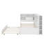 Lit de jour simple avec tablettes, USB et lit gigogne-1105950001