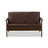 Kiger Bianca Mid-Century Modern Wood Tufted 2-Seater Loveseat-1880319479