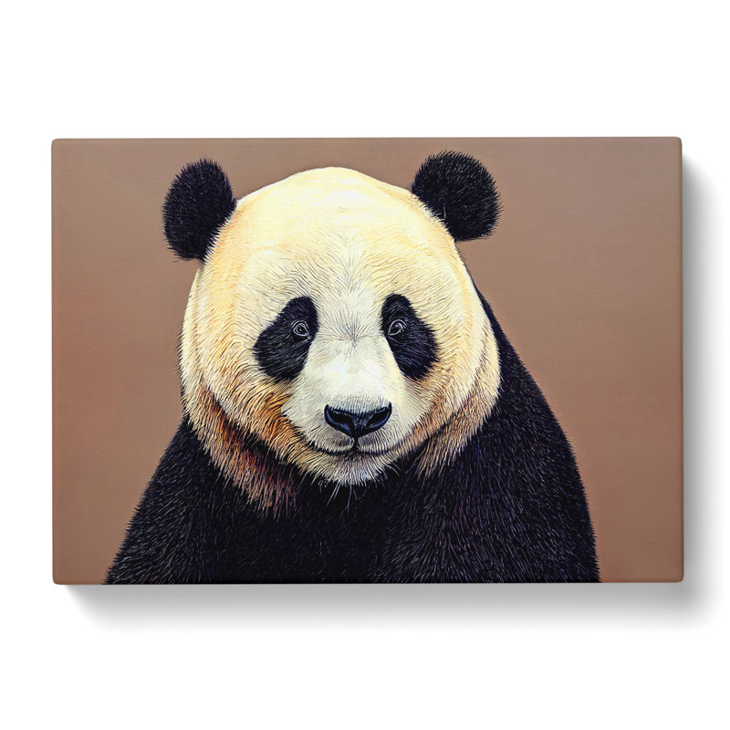 Fascinating Panda - Wrapped Canvas, 50cm H x 76cm W x 3cm D
