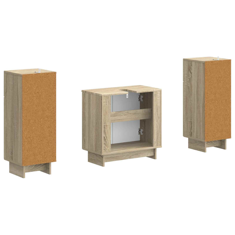 Bathroom Storage, Sonoma Oak