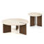 Ensemble de tables basses 2 pièces Garces avec dessus en pierre de travertin Garces-266274599