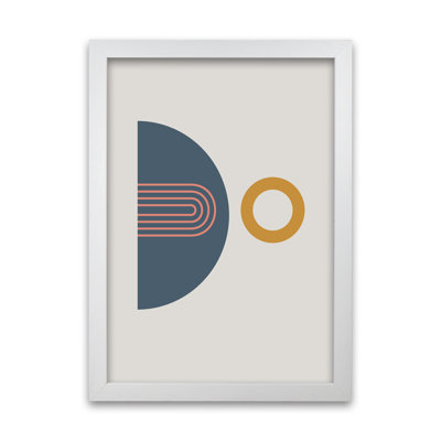 Mid Century Modern On Grey B - Print