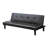 Bardstown Upholstered Tufted Convertible Sleeper Sofa in Black