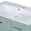 Élégant lavabo de salle de bain 30 po - Armoire avec tiroir et porte-papier hygiénique moderne-121112581