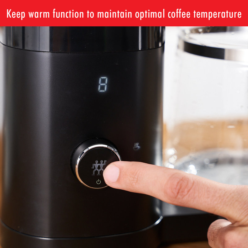 ZWILLING Enfinigy Glass Drip Coffee Maker, Black