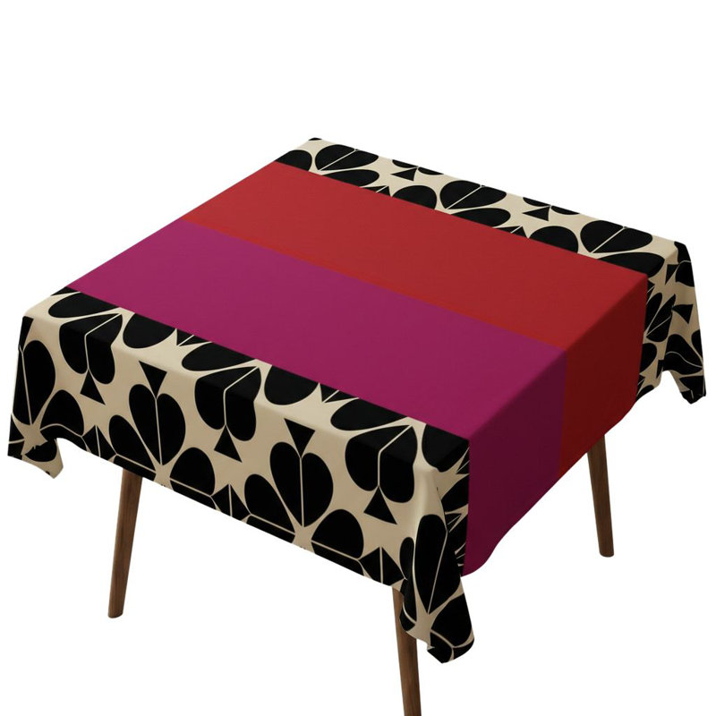 Premium Tablecloth (55 x 55 Inches), 50% Cotton & 50% Polyester, Washable & Ironable | Machine Wash Safe at 86°F, Tumble Dryer Safe | Elegant Design for Dining Room & Special Occasions, Easy Care & Durable