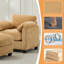 Fauteuil d'appoint 34,6 po avec repose-pieds-1269808613