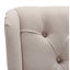 Chaise parsons Carolen revêtue de lin taupe