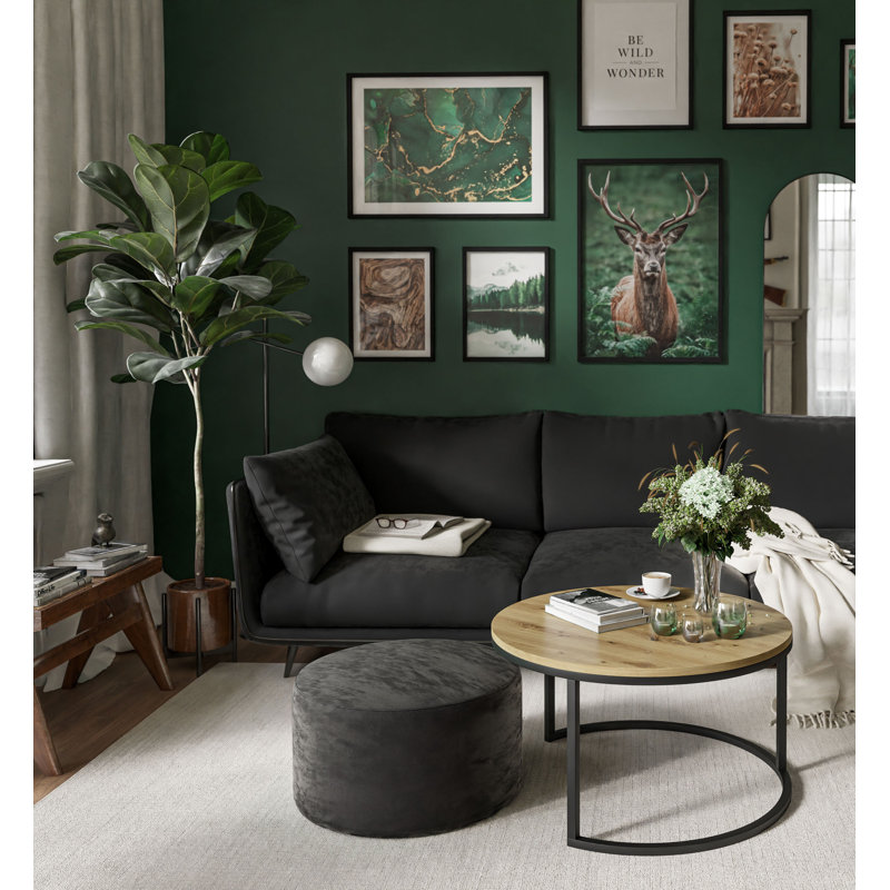 Gwinevere Frame Coffee Table, Artisan Oak