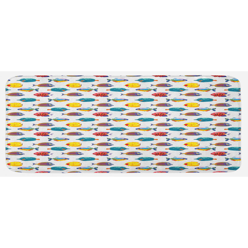 Tapis de cuisine poisson