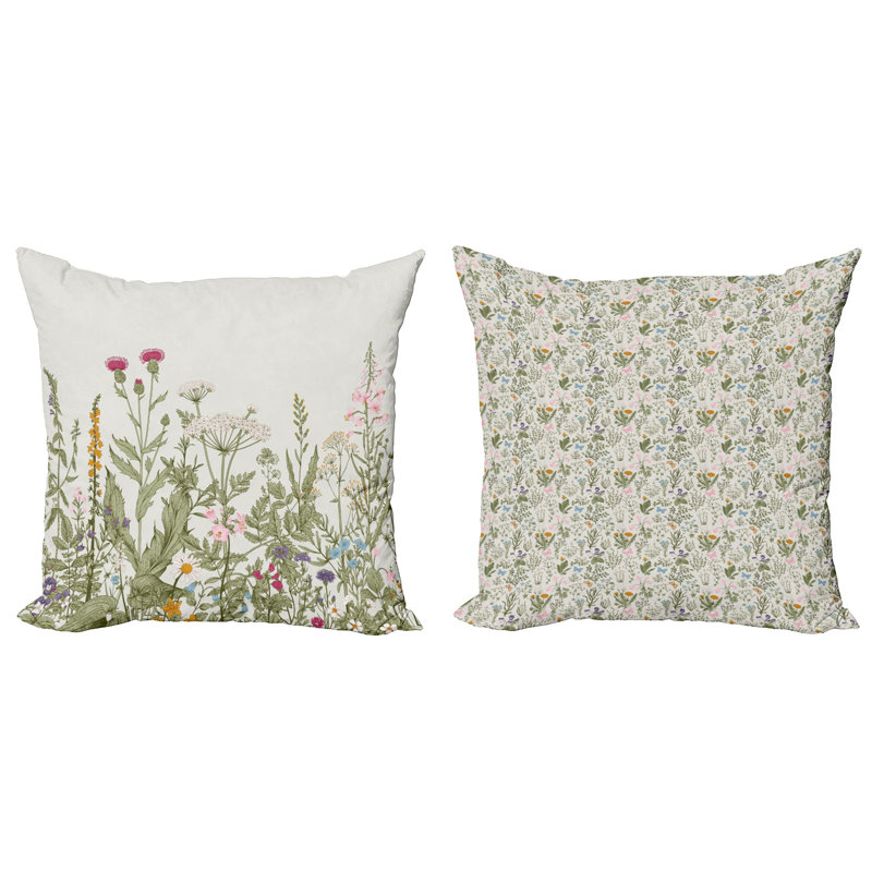 Patterned Pillow Cover, 18" x 18"