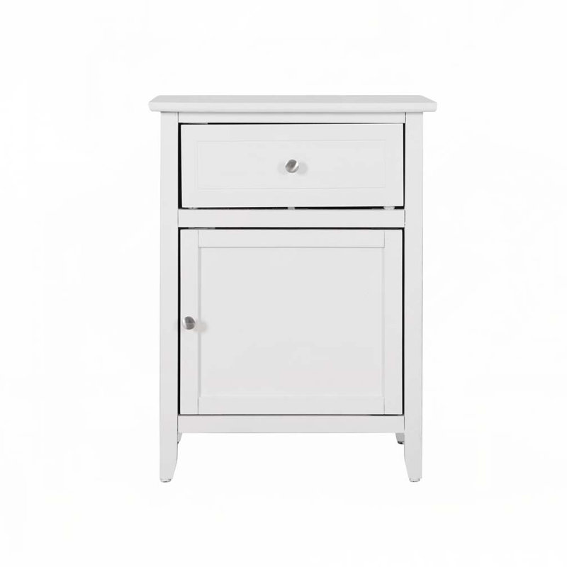 Table de chevet élégante, Blanc