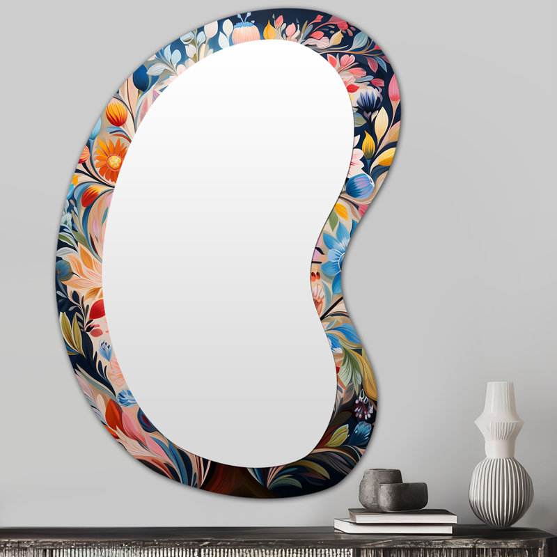 Miroir mural moderne et irrégulier, 31 po x 22 po