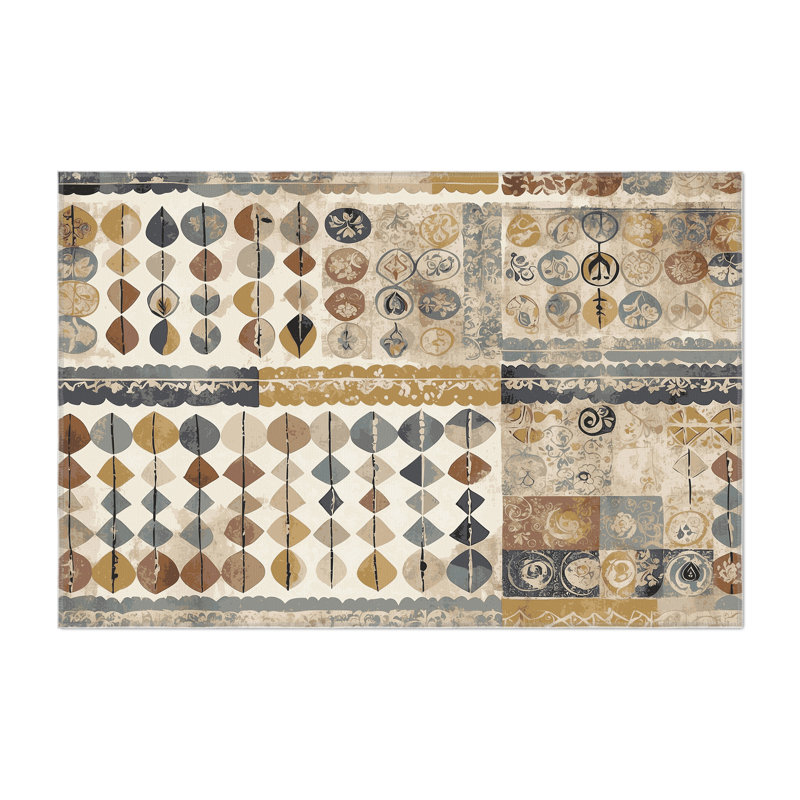 Retro Ripple Indoor And Outdoor Area Rug, Rectangle 8' x 10'