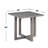 2-Piece Wooden Table Set With 4 Storage Stools In Rustic-2117452540