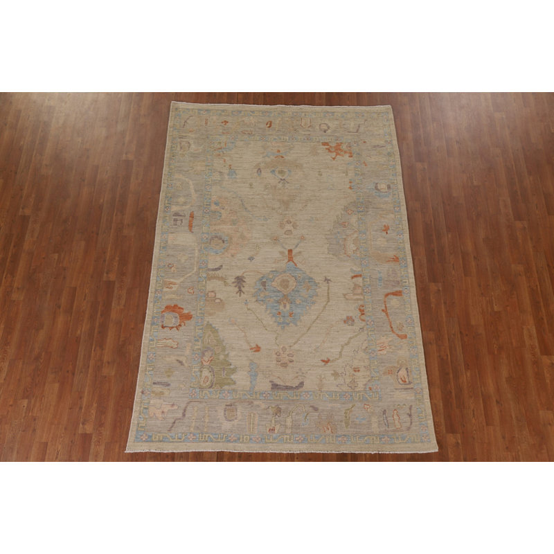 Oushak Vegetable Dye Area Rug 6x9