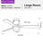52 In. Indoor Low Profile Wood Ceiling Fan With Led Light And DC Reversible Motor Remote Control-527684506-527684504