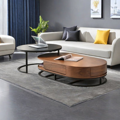 Oval Modern Coffee Table