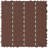 1 ft. x 1 ft. Outdoor Plastic Interlocking Deck Tile in Brown-122807410