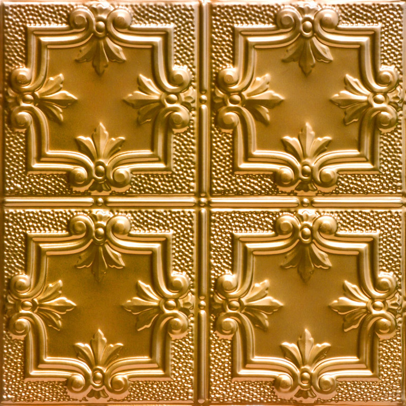 Tuile de plafond en étain 2 pi x 2 pi Antoinette, Lincoln Lincoln