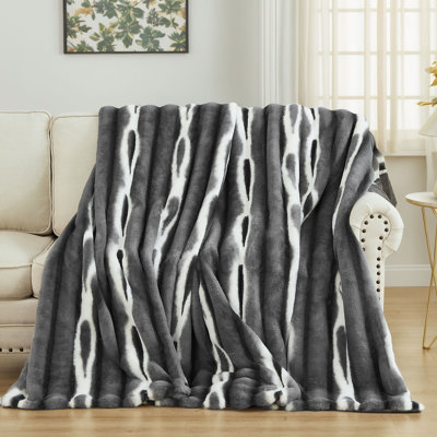 Faux Mink Throw Blanket
