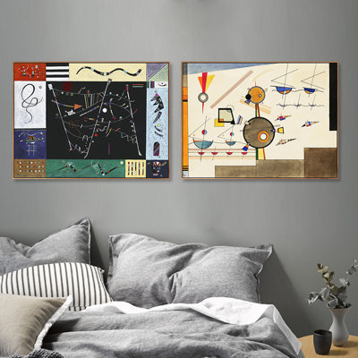 " Series#009 " by Wassily Kandinsky 2 Piece Art Print