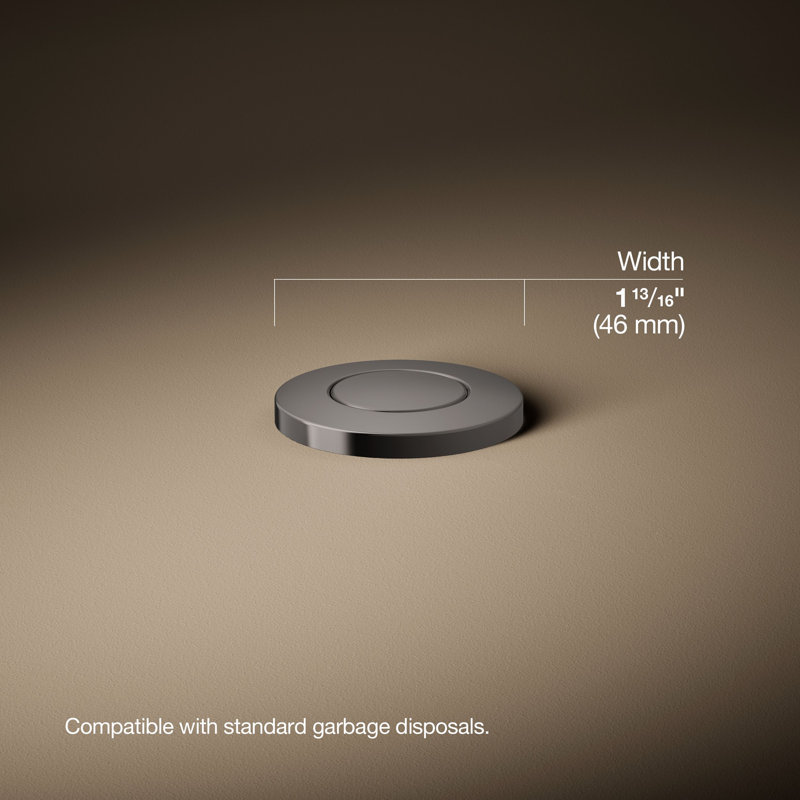 Garbage Disposal Air Switch Kit, Titanium