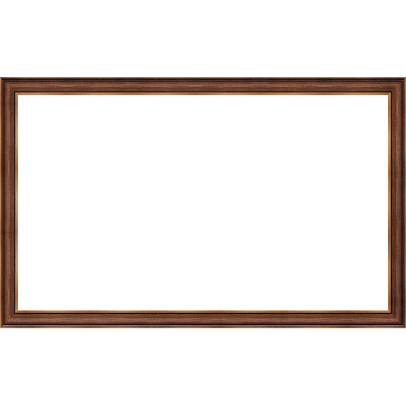 Slim Industrial Deco TV Frame For Samsung Frame TV and Frame Pro, 65", Copper