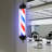 40" Rotating Barber LED Light