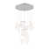 Laeton 12 - Light Axien Paper LED Integrated Cluster Foyer Multi-Pendant Lamp