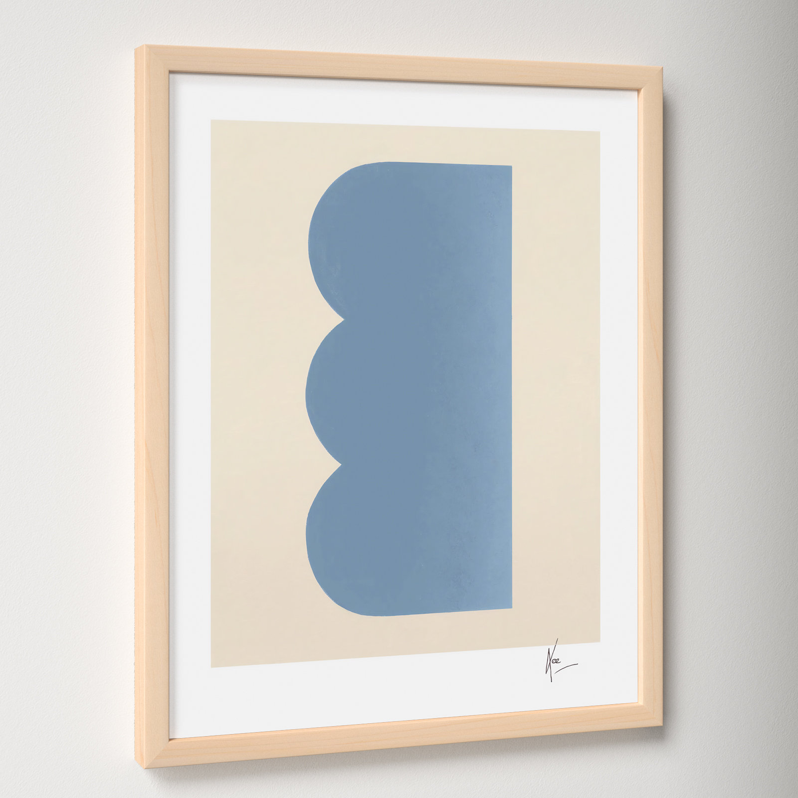 Keyhole 6 by Lee Lessem, 20" H x 16" W x 1.25" D, Maple Framed