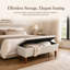 Banc repose-pieds rectangulaire, repose-pieds bas moderne