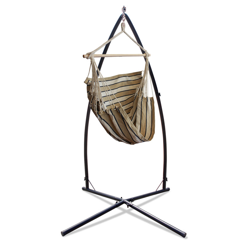 Chaise hamac Behr Summit avec support, Brun clair