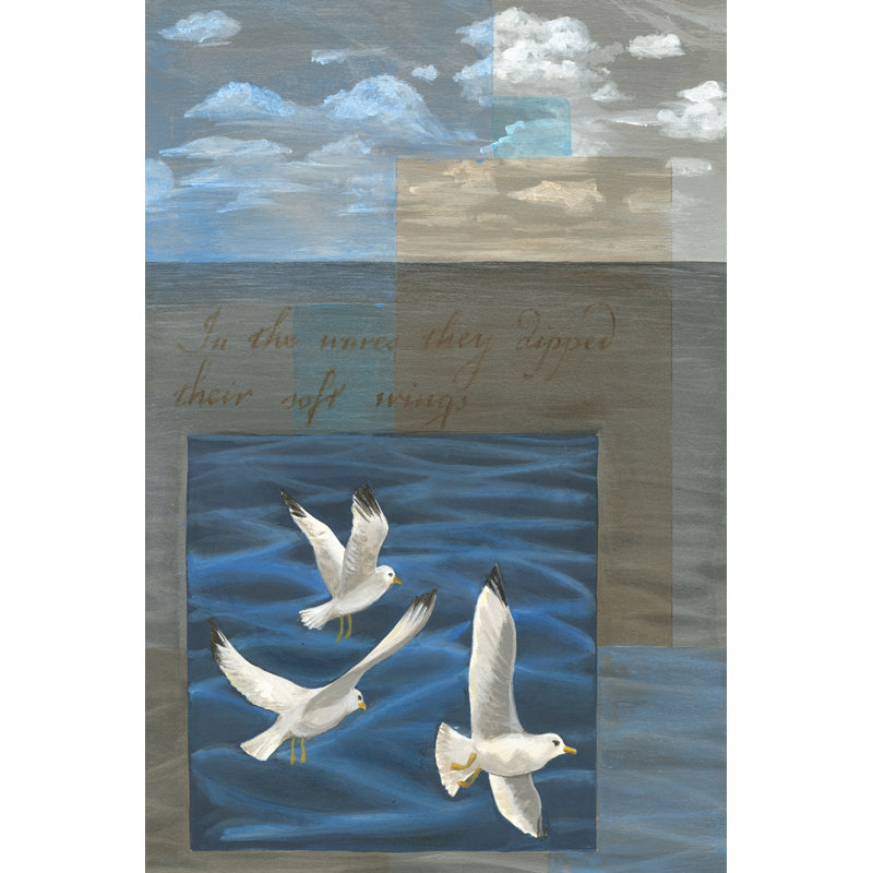 Three White Gulls I by Tara Friel - Wrapped Canvas Art Prints, 91cm H x 61cm W