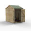 Beckwood 7 ft. 4 in. W x 5 ft. D Solid Wood Garden Shed