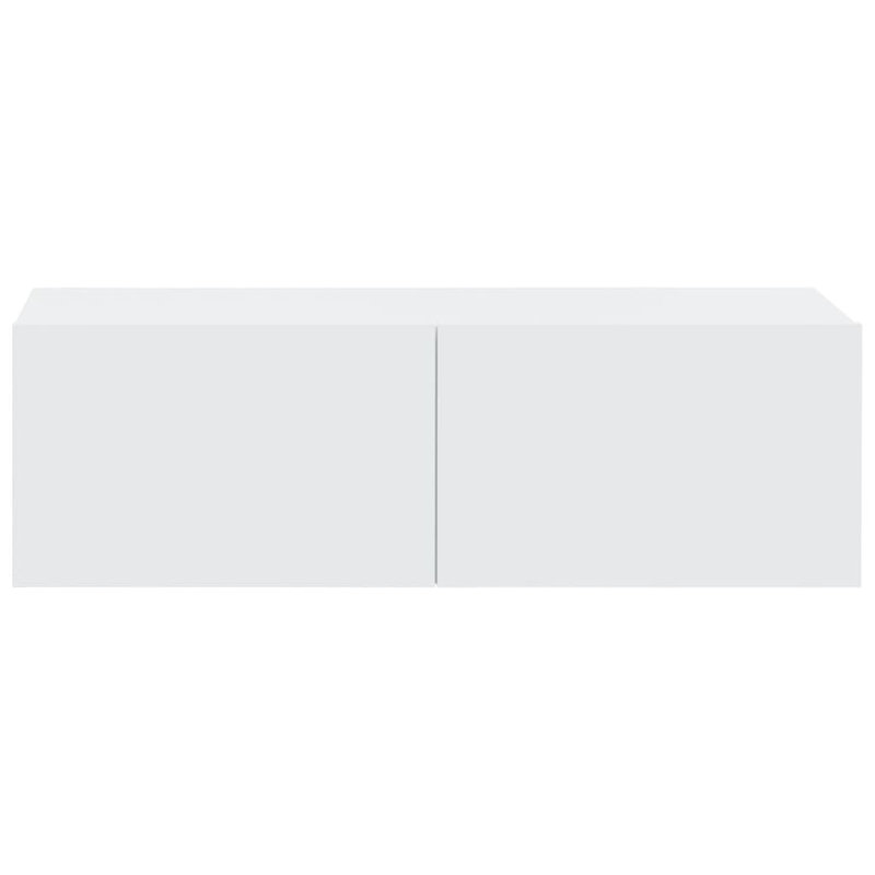 Eaubonne Unfinished Floating for TVs up to 60", White, 4 cabinet, 80cm W x 30cm D x 30cm H