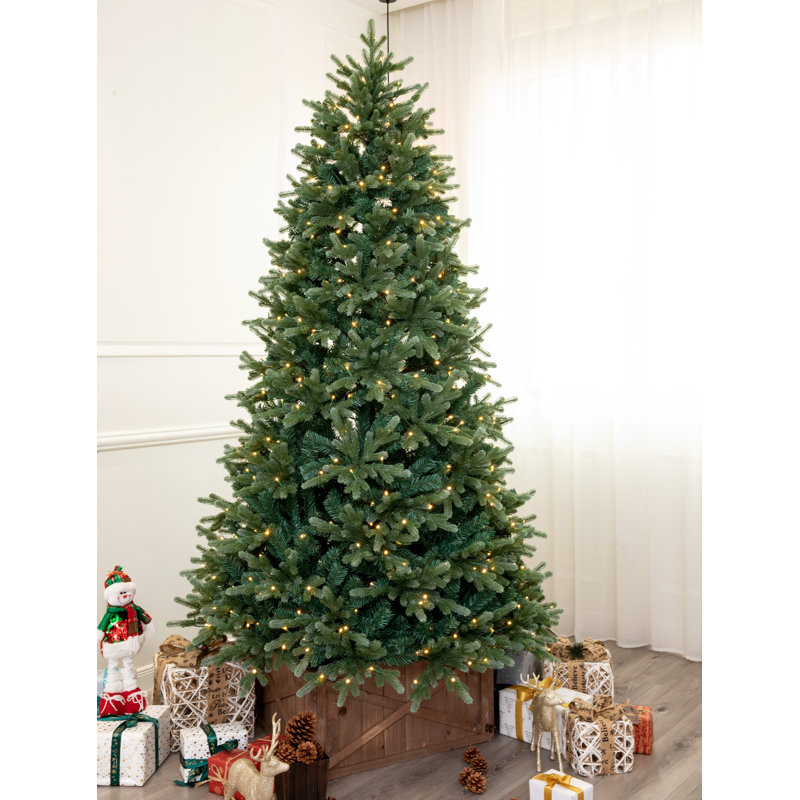 Épinette de Noël artificielle éclairée, 6'