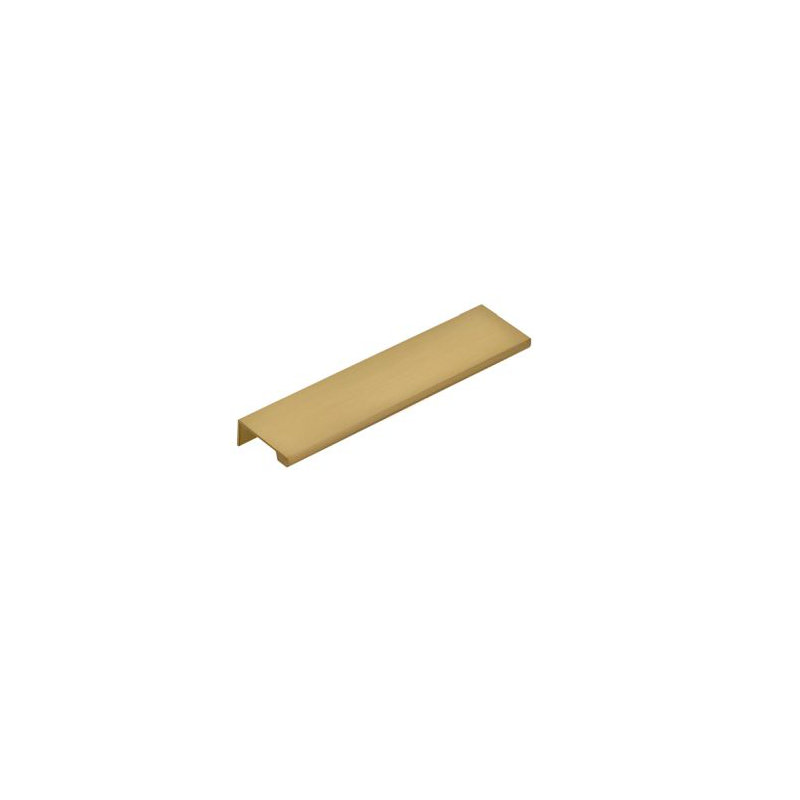 Emtek Edge Cabinet Pull, Satin Brass, 8" Center To Center