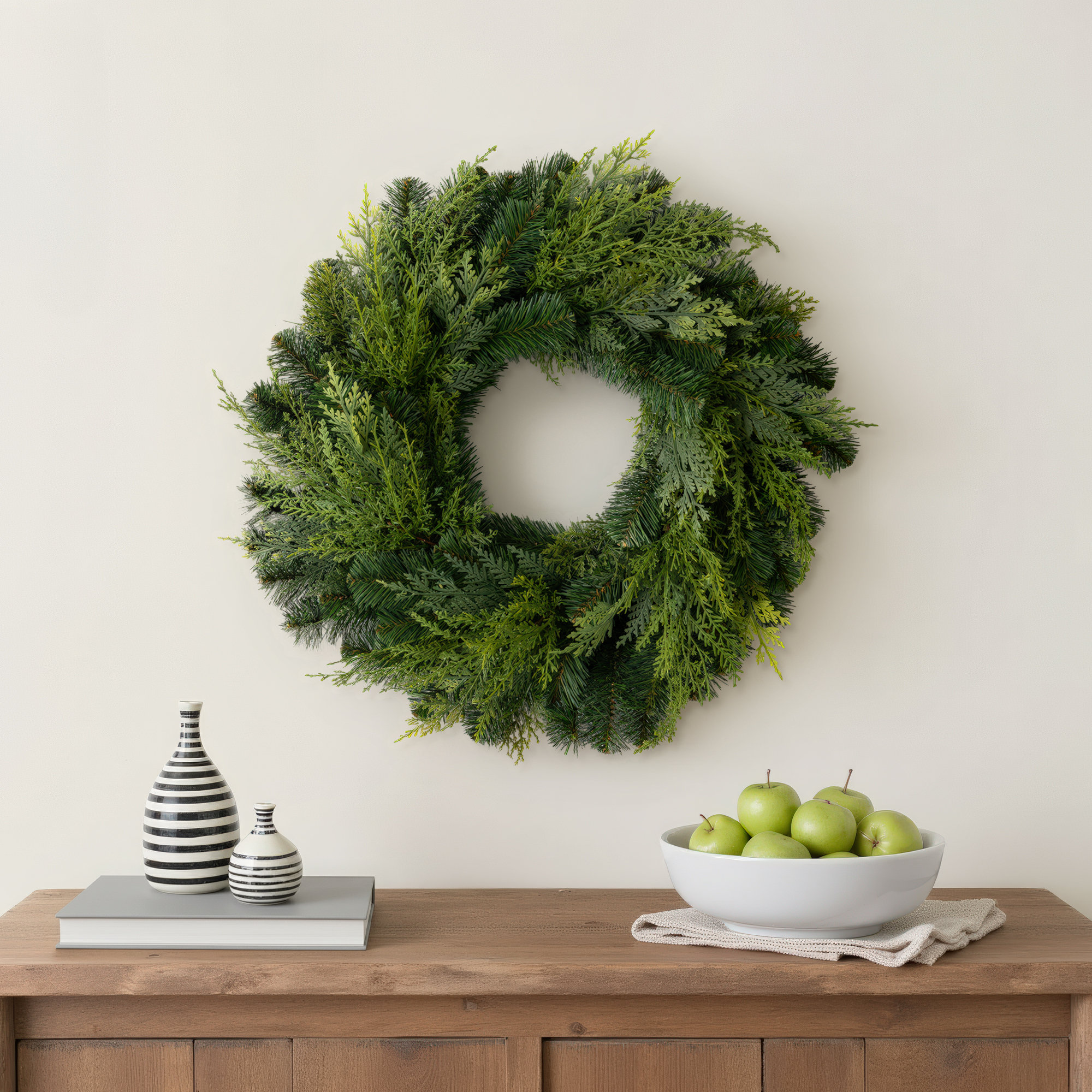 24'' Faux Fir Wreath