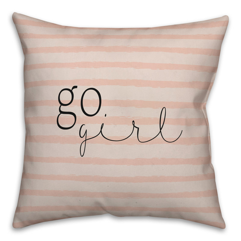 Striped Square Throw Cushion